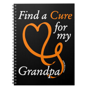 Caderno Espiral Localizar um Cure/Heart/Grandpa...RSD/CRPS