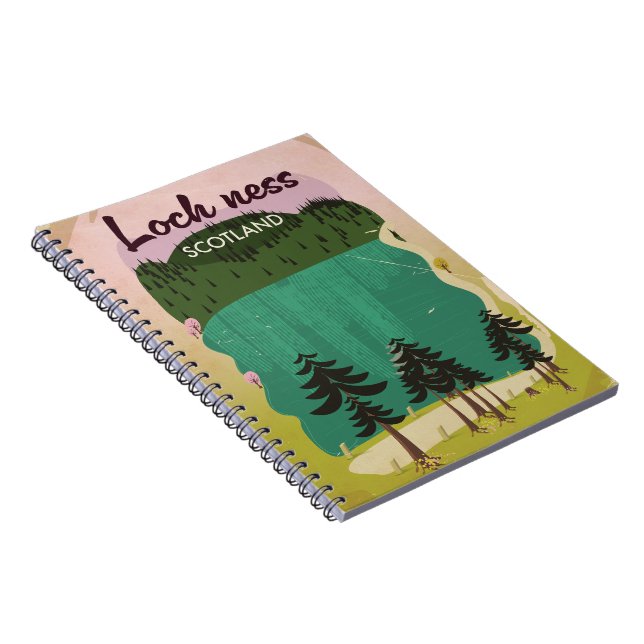Caderno Espiral Loch Ness Scotland (Lado Direito)