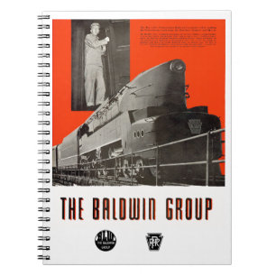 Caderno Espiral Locomotiva 6111 da Pensilvânia Railroad T1