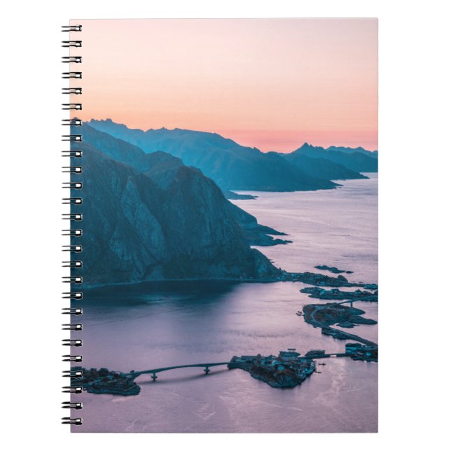 Caderno Espiral Lofoten Islands Norway (Frente)