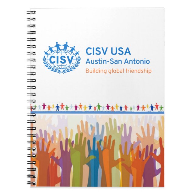 Caderno Espiral Logotipo CISV Austin (Frente)