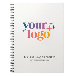 Caderno Espiral Logotipo comercial de texto personalizado sem bran