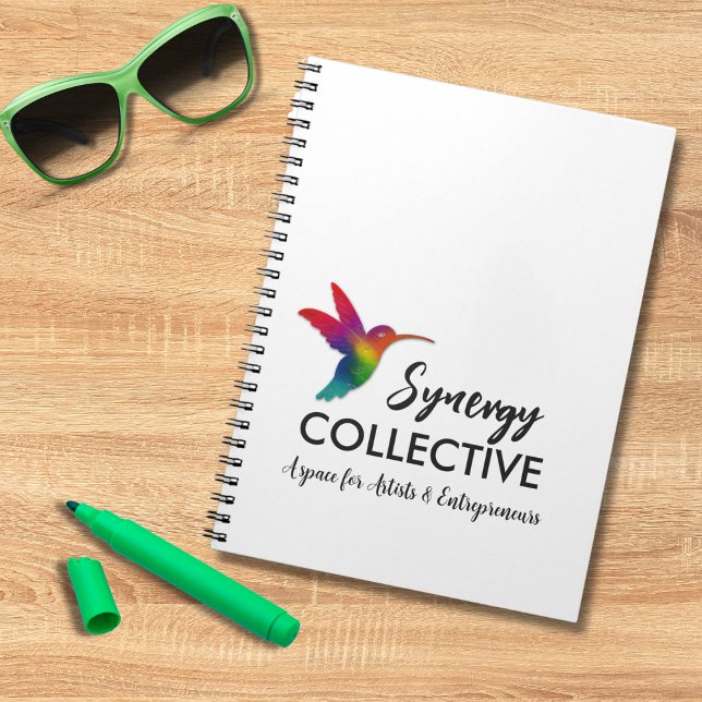 Caderno Espiral Logotipo comercial do Hummingbird (Criador carregado)
