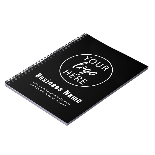 Caderno Espiral Logotipo Comercial Personalizado Simples (Left Side)