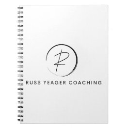 Caderno Espiral Logotipo da assinatura de treinamento de Russ Yeag