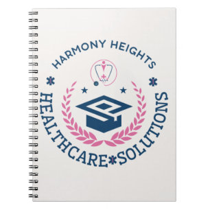 Caderno Espiral Logotipo da empresa Harmonia Heights Healthcare So
