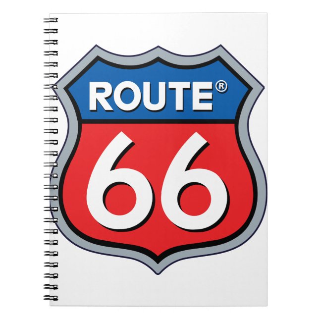 Caderno Espiral Logotipo da rota 66 (Frente)