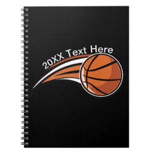 Caderno Espiral Logotipo de basquete personalizado