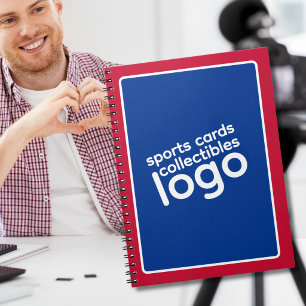 Caderno Espiral Logotipo de Negócios de Colecionáveis de Cartões E