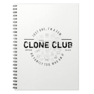 Caderno Espiral Logotipo do clube do clone