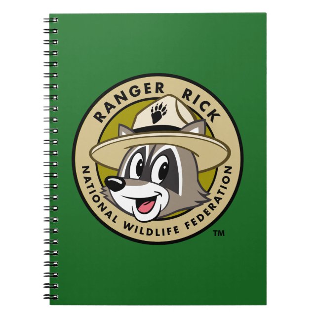 Caderno Espiral Logotipo do rick da guarda florestal do rick | da (Frente)