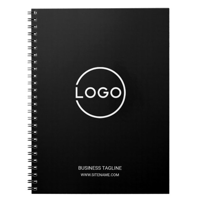 Caderno Espiral Logotipo Empresarial Personalizado com Texto Perso (Frente)