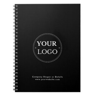Caderno Espiral Logotipo Empresarial Profissional Simples Moderno