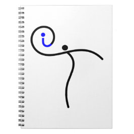 Caderno Espiral logotipo it, 01 Black/Blue.