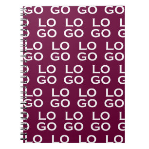 Caderno Espiral Logotipo Personalizado de Empresa ou Negócio em Bu