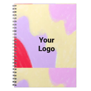 Caderno Espiral Logotipo personalizado simples e elegante aqui emp