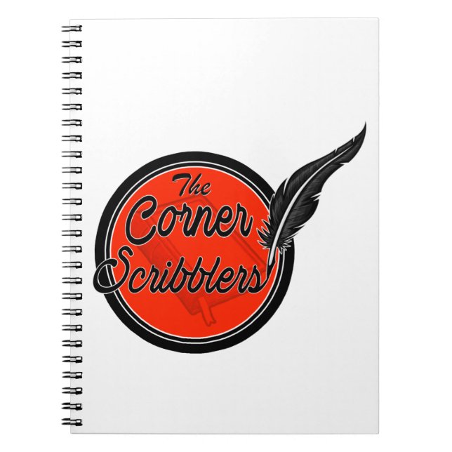 Caderno Espiral Logotipo Scribblers Canto (Frente)