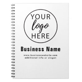 Caderno Espiral Logotipo simples para empresas personalizadas