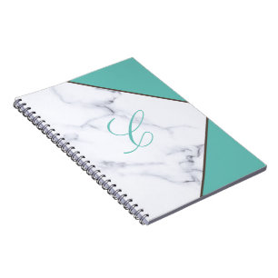 Caderno Espiral Logotipo Toque Profissional Personalizar Mármore B