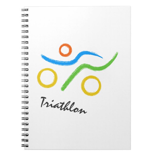 Caderno Espiral Logotipo Triathlon (Frente)