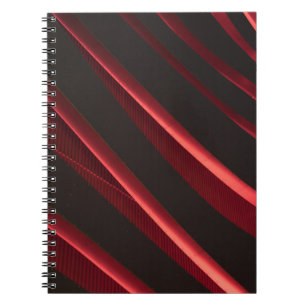 Caderno Espiral Logótipo vermelho e preto