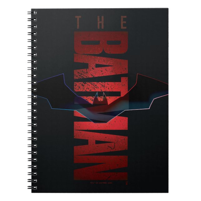 Caderno Espiral Logotipo Vertical do Batman (Frente)