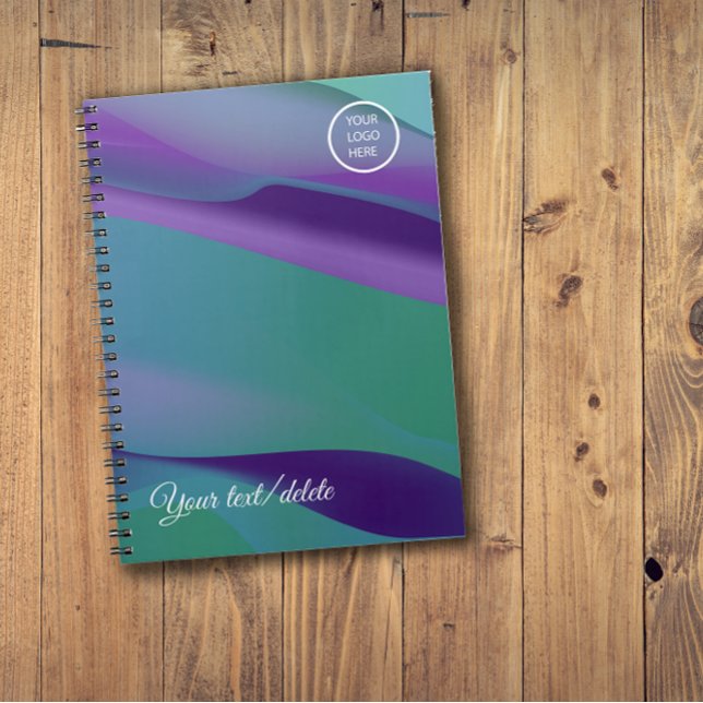 Caderno Espiral Logotipo violeta de nome roxo Spiral Foto Notebook (Criador carregado)