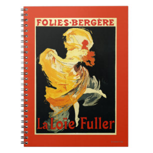 Caderno Espiral Loie mais completo no teatro de Folies-Bergere