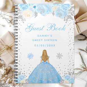 Caderno Espiral Loira de Cabelo Azul Princesa Doce Dezesseis no In