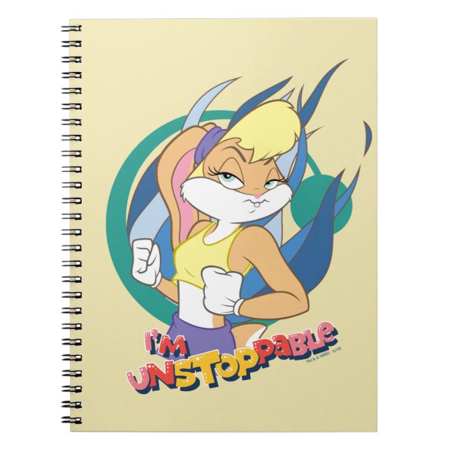 Caderno Espiral Lola Bunny "Eu sou Imparável" (Frente)