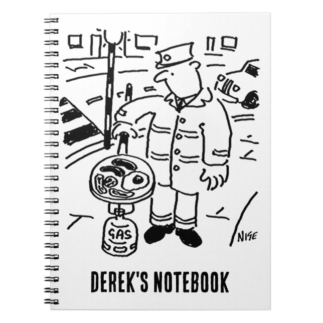 Caderno Espiral Lollipop Man é Cozinhar seu café da manhã (Frente)