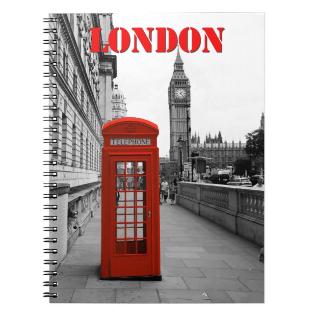 Caderno Espiral London BIG BEN (Frente)