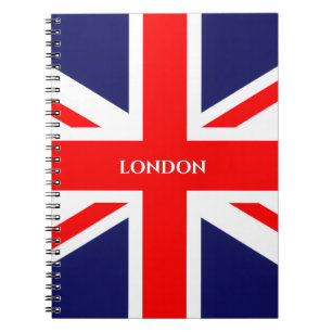 Caderno Espiral London British Flag