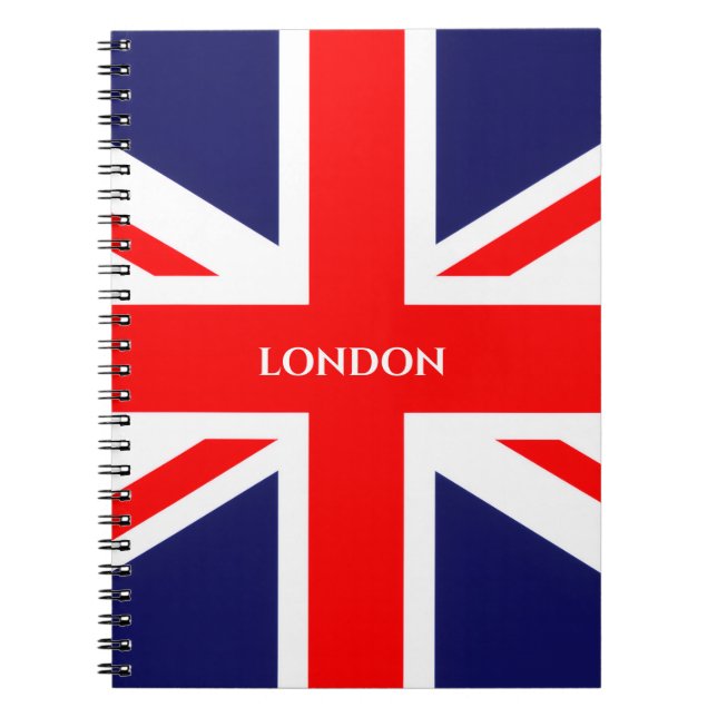 Caderno Espiral London British Flag (Frente)