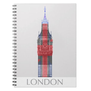 Caderno Espiral Londres Big Ben Union Jack