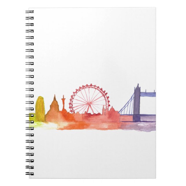 Caderno Espiral Londres Inglaterra (Frente)