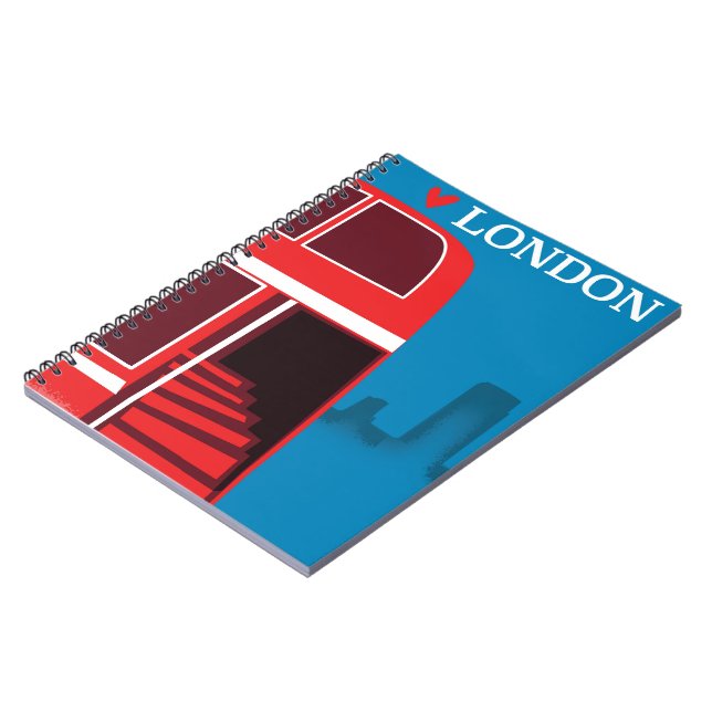 Caderno Espiral Londres Red Bus (Left Side)