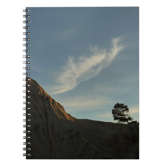 Caderno Espiral Lone Torrey Pine California Sunset Landscape (Frente)