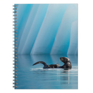 Caderno Espiral Lontra marítima lúdica