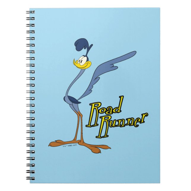 Caderno Espiral LOONEY TUNES™ Risadas Retrô | ROAD RUNNER™ (Frente)