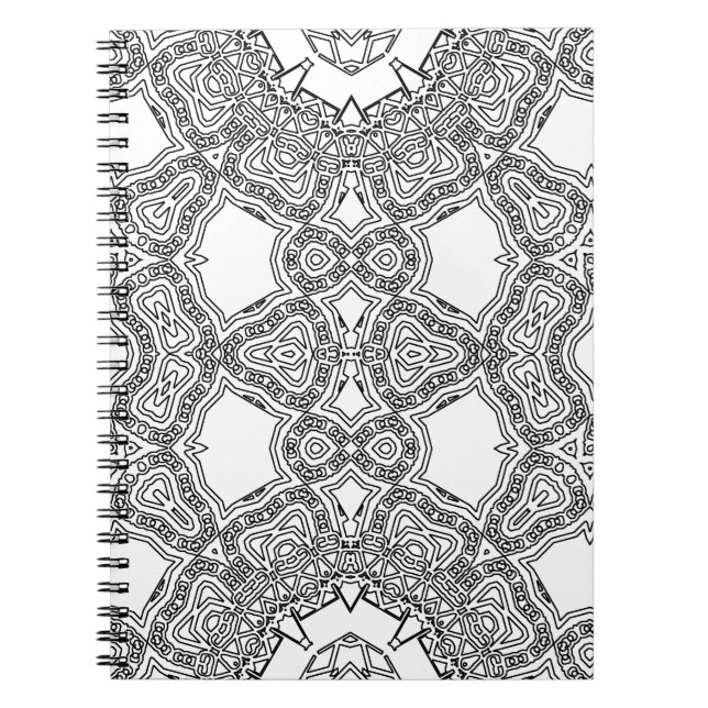 Caderno Espiral Loops de linha de água (Frente)
