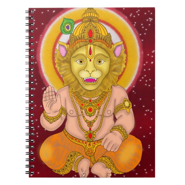 Caderno Espiral Lord Narsimha Notebook (Frente)