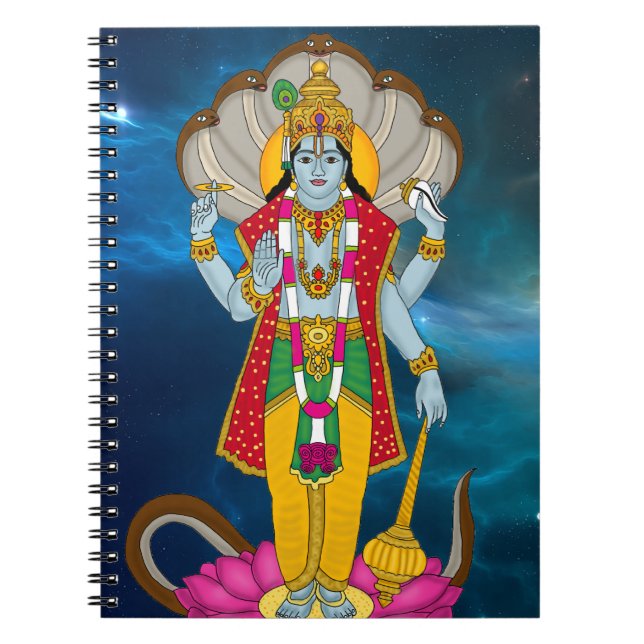 Caderno Espiral Lord Vishnu Notebook (Frente)