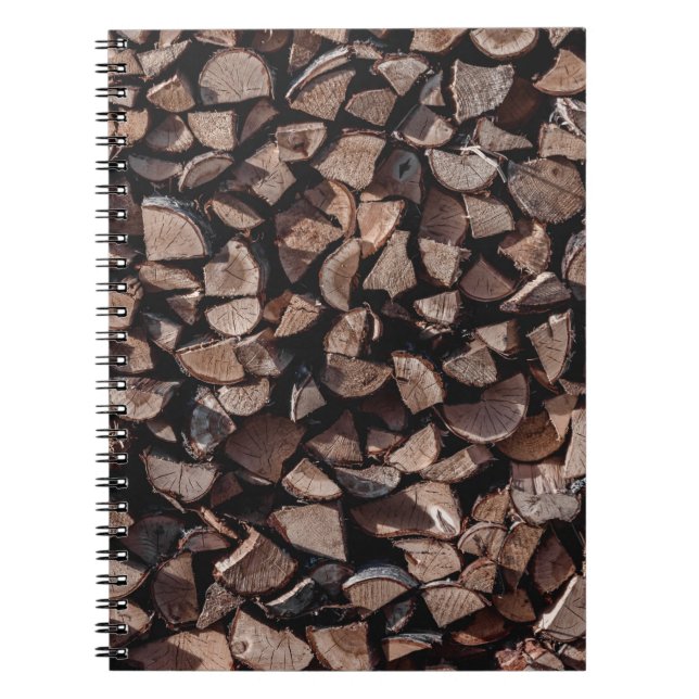 Caderno Espiral Lote de madeira de fogo (Frente)