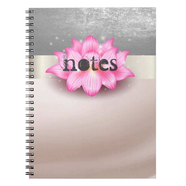 Caderno Espiral Lótus Adorável Listrado (Frente)