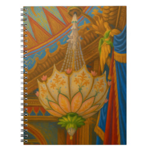 Caderno Espiral Lotus Light - Royal Pavilion Chandelier Impressão