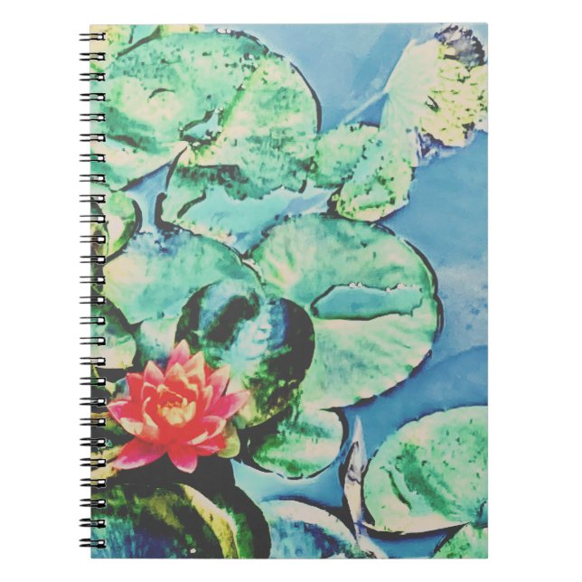 Caderno Espiral Lotus Lily Diário (Frente)