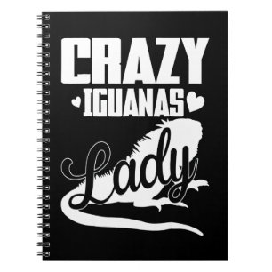 Caderno Espiral Louca Iguana Lady