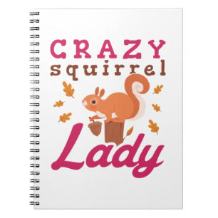 Caderno Espiral Louca Senhora do Esquilo
