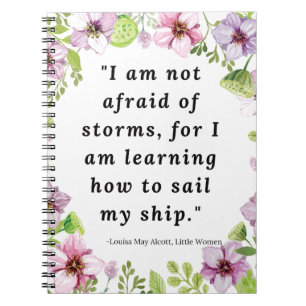 Caderno Espiral Louisa May Alcott, Pequenas Mulheres Citam